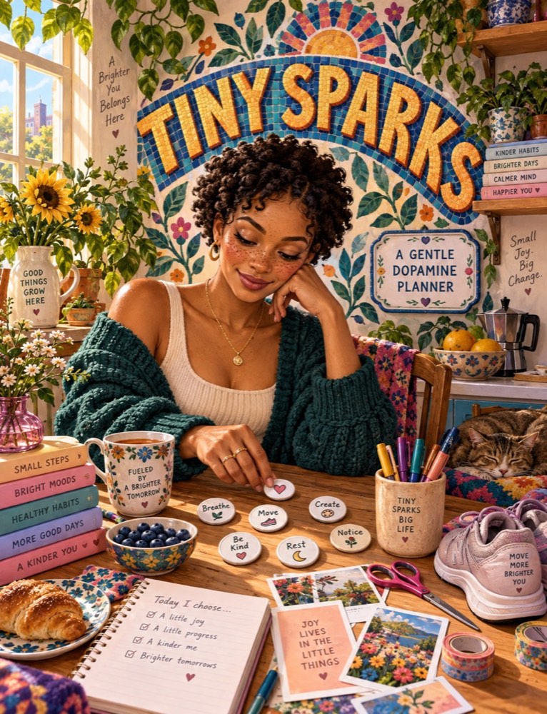 Tiny Sparks Dopamine Planner cover