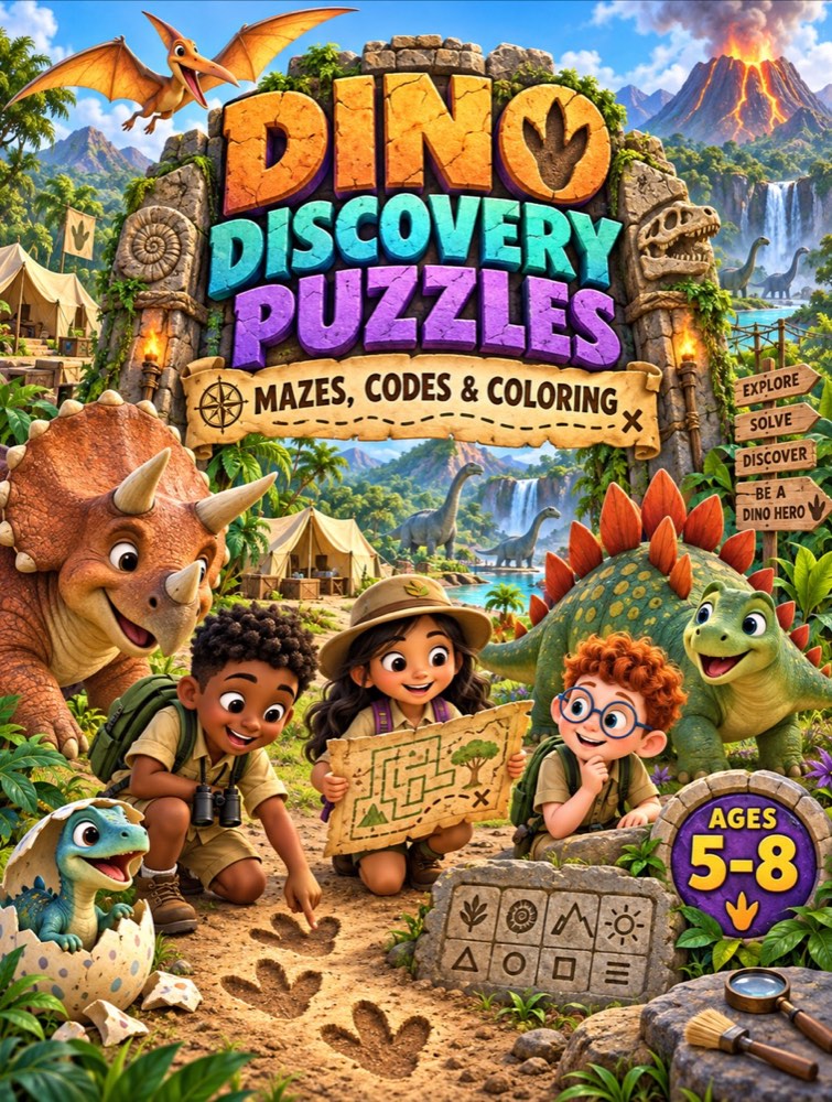 Dino Discovery Puzzles cover