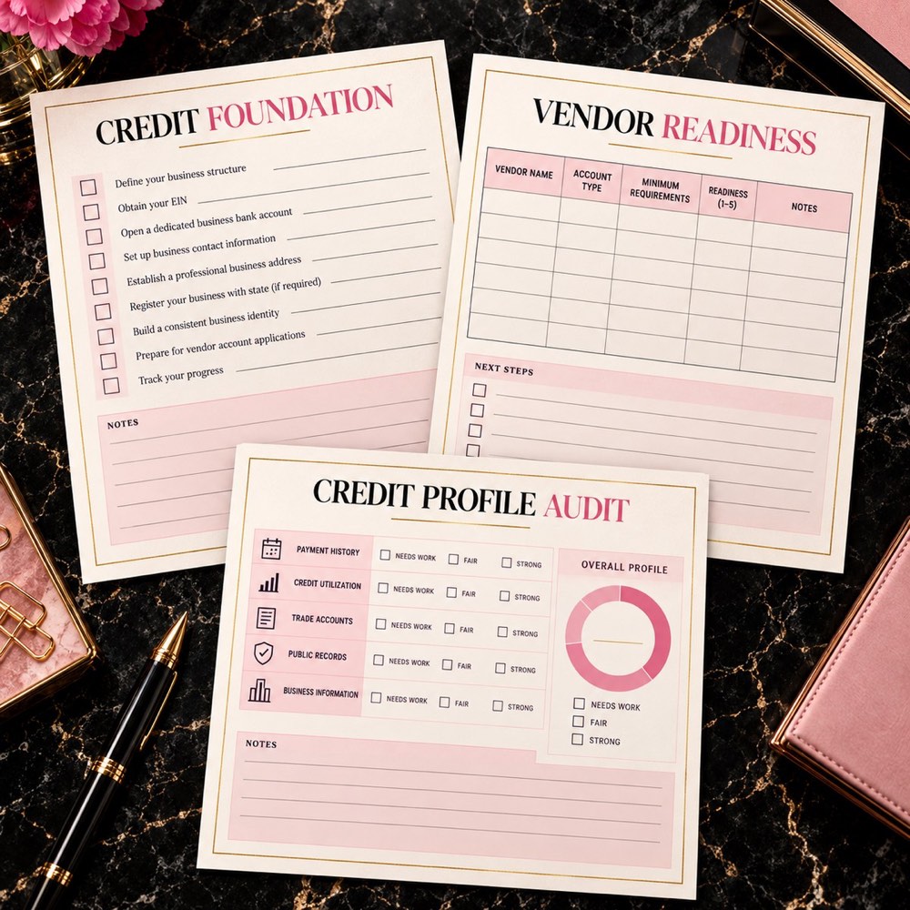Business credit foundation, vendor readiness, and credit profile audit preview